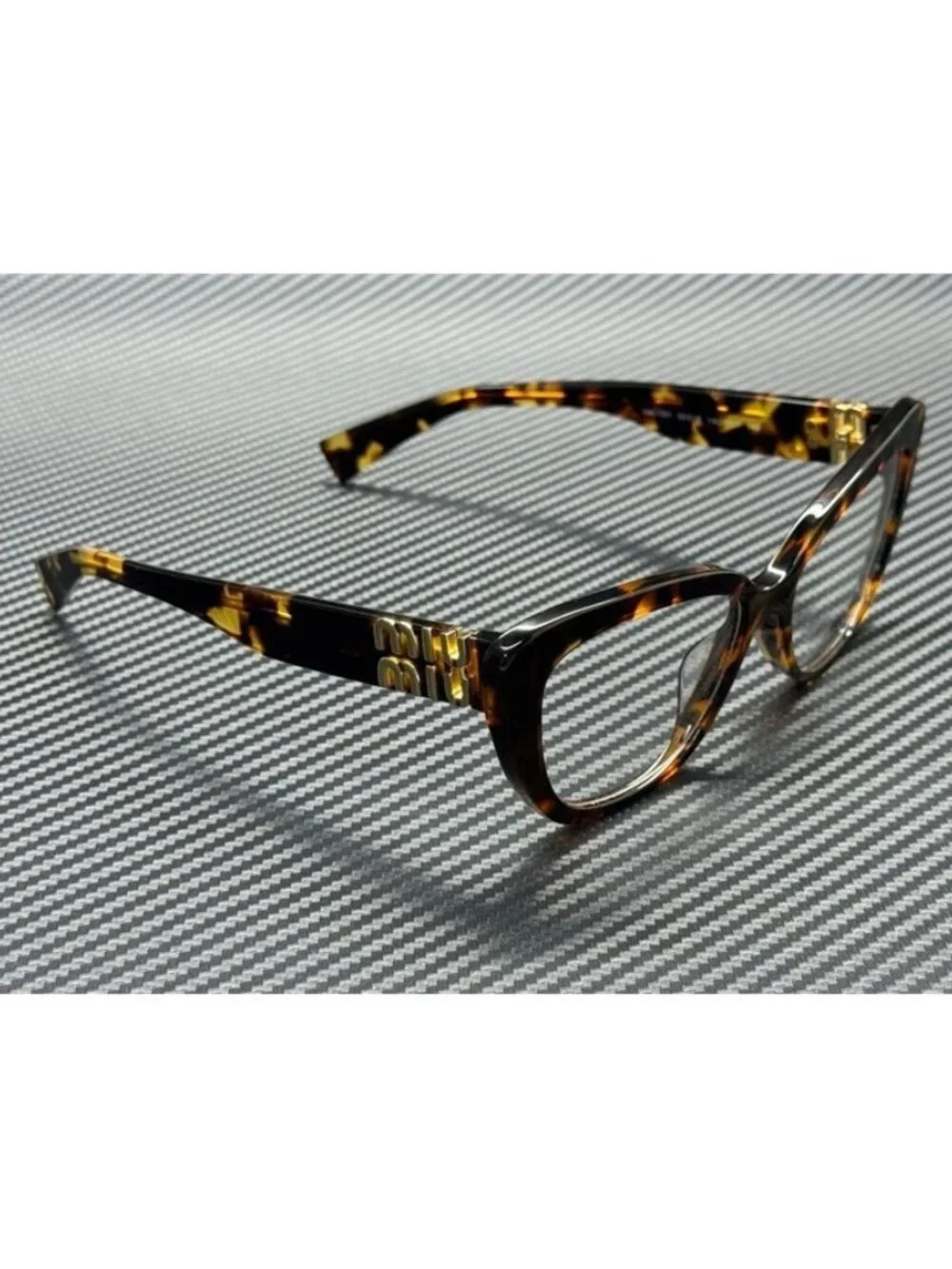 New Miu Miu Women Honey Havana Eyeglasses 55-16-140